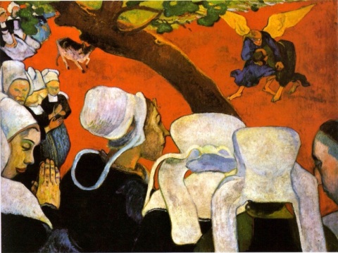 "Vision After The Sermon" Paul Gauguin (1888)